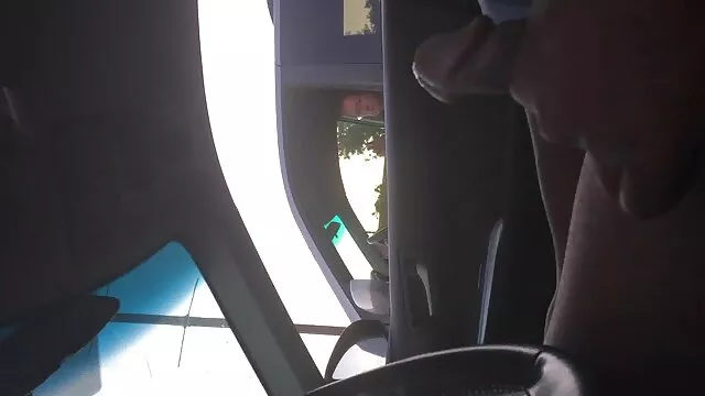 A jovem quero ver vídeo pornô japonês loira faz um broche rápido no carro e engole esperma.